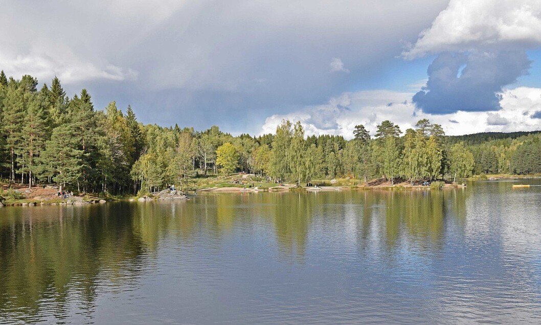 Politiet håper å få satt i gang søk med dykkere fra brannvesenet i Nøklevann iløpet av søndag. Foto: Helge Høifødt / Wikimedia Commons Politiet håper å få satt i gang søk med dykkere fra brannvesenet i Nøklevann iløpet av søndag. Foto: Helge Høifødt / Wikimedia Commons