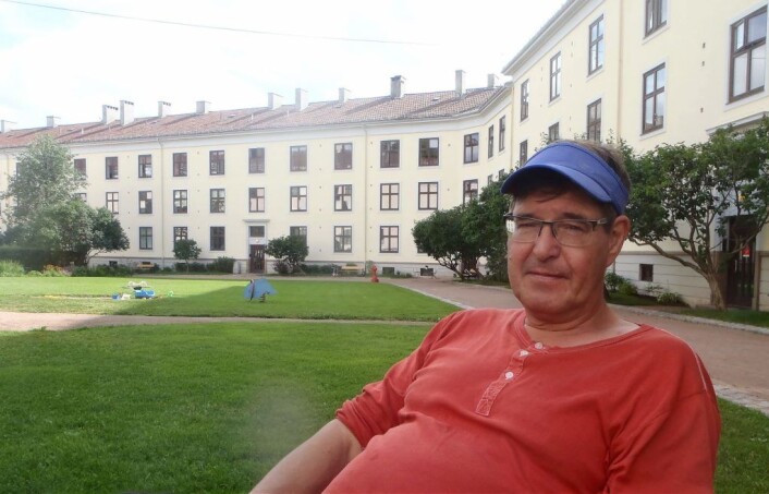 Espen Haugen er nøye på at dette ikke er noe soloprosjekt, men at de er en gruppe på sju personer som har fulgt opp pinnsvinene. Foto: Anders Høilund Espen Haugen er nøye på at dette ikke er noe soloprosjekt, men at de er en gruppe på sju personer som har fulgt opp pinnsvinene. Foto: Anders Høilund