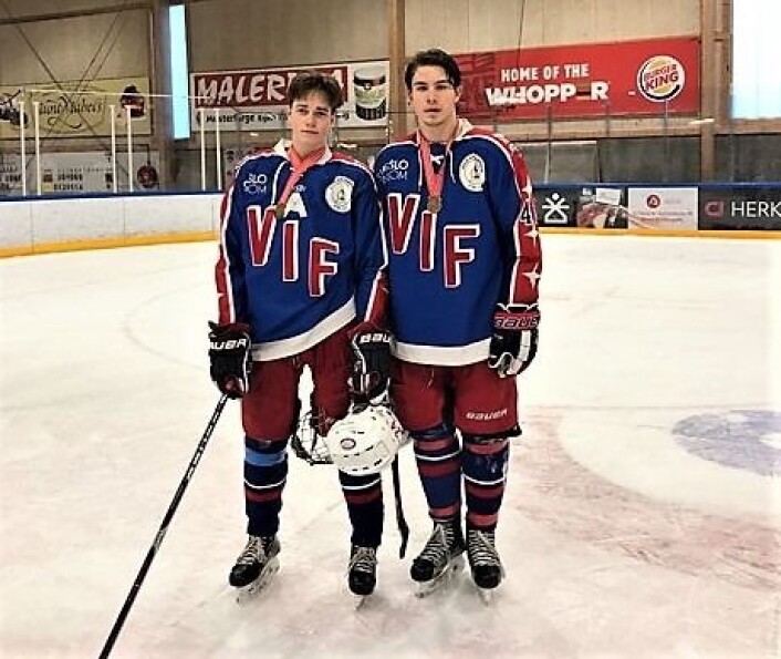 To talentfulle spillere fra Vålerengas juniorstall: Til venstre, Storm Hermansen, til høyre, Leo Johansen Halmrast. Foto: Privat To talentfulle spillere fra Vålerengas juniorstall: Til venstre, Storm Hermansen, til høyre, Leo Johansen Halmrast. Foto: Privat