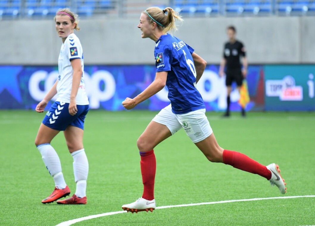 Kolbotn-dødaren Maruschka Waldus sørget nok en gang for Vålerenga-seier mot Kolbotn lørdag Foto: Christian Boger Kolbotn-dødaren Maruschka Waldus sørget nok en gang for Vålerenga-seier mot Kolbotn lørdag Foto: Christian Boger