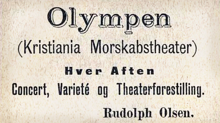 Folkelige "Lompa" startet som revyscene. De 17de Mai, 1894 Folkelige "Lompa" startet som revyscene. De 17de Mai, 1894