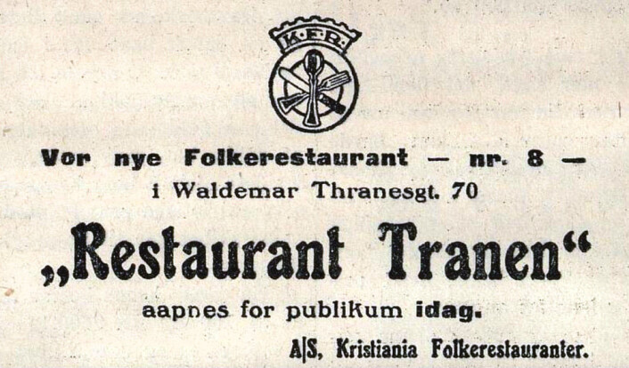 Tranen åpner kranen. Morgenbladet, 1921 Tranen åpner kranen. Morgenbladet, 1921