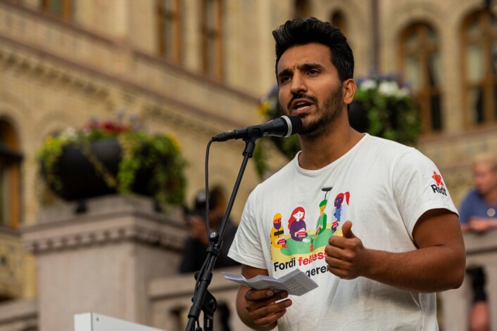Rødt har mer enn doblet seg i bydelsutvalgene i Oslo. Her er Oslo-partiets leder, Siavash Mobasheri. Foto: Morten Lauveng Jørgensen Rødt har mer enn doblet seg i bydelsutvalgene i Oslo. Her er Oslo-partiets leder, Siavash Mobasheri. Foto: Morten Lauveng Jørgensen