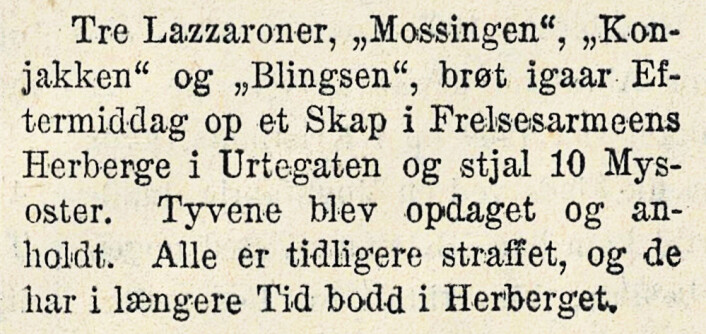 Mysosttyveri. Middagsavisen, 1925 Mysosttyveri. Middagsavisen, 1925