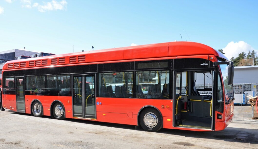 Oslo var tidlig ute med hydrogenbuss, allerede i 2012 kom denne bussen i prøvedrift. Foto: Ruter / Sporveien Oslo var tidlig ute med hydrogenbuss, allerede i 2012 kom denne bussen i prøvedrift. Foto: Ruter / Sporveien