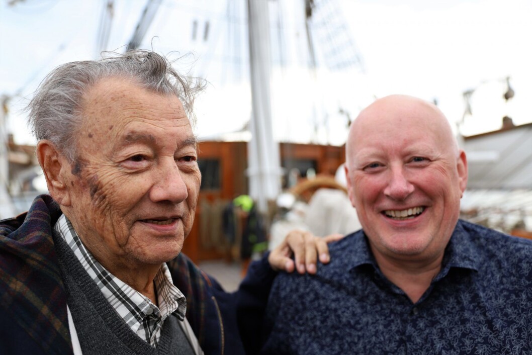 Fra v: Knut J. Sandberg, Tysklandsbrigaden i 1952 og Tore Moe, ulike NATO-operasjoner på 90-tallet. Foto: André Kjernsli Fra v: Knut J. Sandberg, Tysklandsbrigaden i 1952 og Tore Moe, ulike NATO-operasjoner på 90-tallet. Foto: André Kjernsli