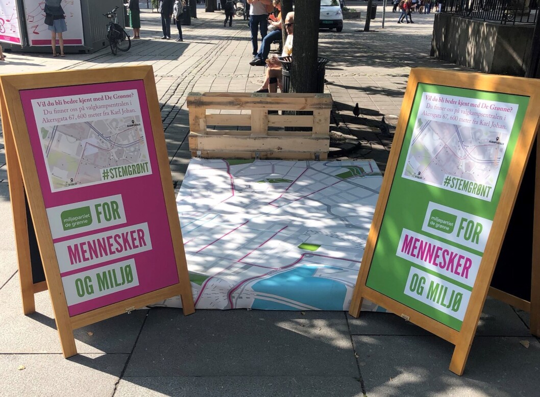 I det minste går det an å ta med noen klistremerker og sette på kartet, over hvor sykkelveiene bør gå. Foto: Hans Bastian Borg I det minste går det an å ta med noen klistremerker og sette på kartet, over hvor sykkelveiene bør gå. Foto: Hans Bastian Borg