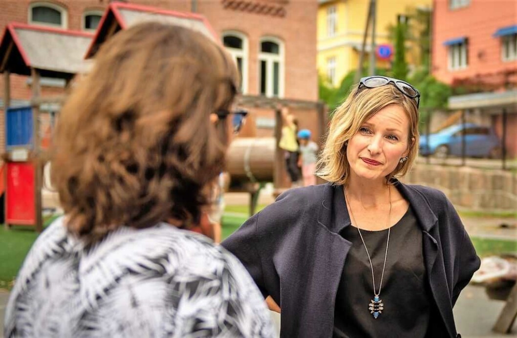 Bolteløkka-elever og foreldre får støtte fra utdanningsbyråd Inga Marte Thorkildsen (SV). Men SV-toppen understreker at en midlertidig skoleløsning må godkjennes av fagetater. Foto: Morten Lauveng Jørgensen Bolteløkka-elever og foreldre får støtte fra utdanningsbyråd Inga Marte Thorkildsen (SV). Men SV-toppen understreker at en midlertidig skoleløsning må godkjennes av fagetater. Foto: Morten Lauveng Jørgensen