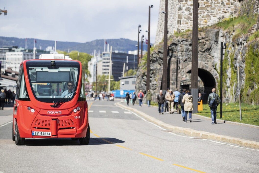 Landets største elbussflåte er under utrulling. Ruter tester også ut selvkjørende elbusser. Foto: Redink Landets største elbussflåte er under utrulling. Ruter tester også ut selvkjørende elbusser. Foto: Redink