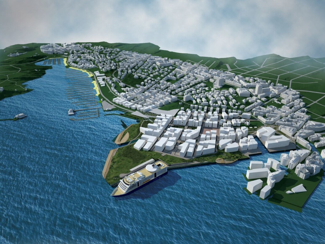 Filipstad Plansmie har kommet med et alternativt og grønnere forslag til Filipstad. Illustrasjon: Plansmia Filipstad Plansmie har kommet med et alternativt og grønnere forslag til Filipstad. Illustrasjon: Plansmia