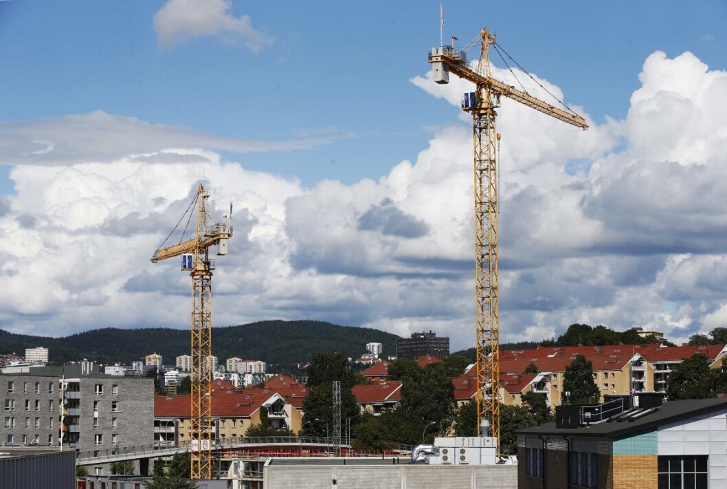 Boliger under oppføring på Hasle i 2016. Artikkelforfatteren og Rødt vil ha ikke-kommersiell utbygging av nye boliger i Oslo. Foto: Lise Åserud / NTB scanpix Boliger under oppføring på Hasle i 2016. Artikkelforfatteren og Rødt vil ha ikke-kommersiell utbygging av nye boliger i Oslo. Foto: Lise Åserud / NTB scanpix