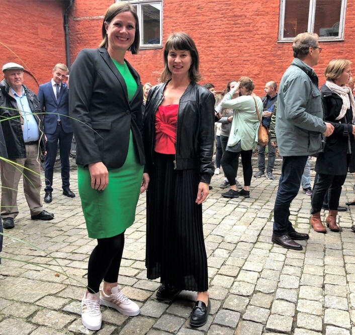 Byråd for byutvikling, Hanna E. Marcussen (MDG), og kulturbyråd Rina Mariann Hansen (Ap) mener det er viktig å verne om Oslos rik kulturarv. Foto: Beate Svenningsen Byråd for byutvikling, Hanna E. Marcussen (MDG), og kulturbyråd Rina Mariann Hansen (Ap) mener det er viktig å verne om Oslos rik kulturarv. Foto: Beate Svenningsen