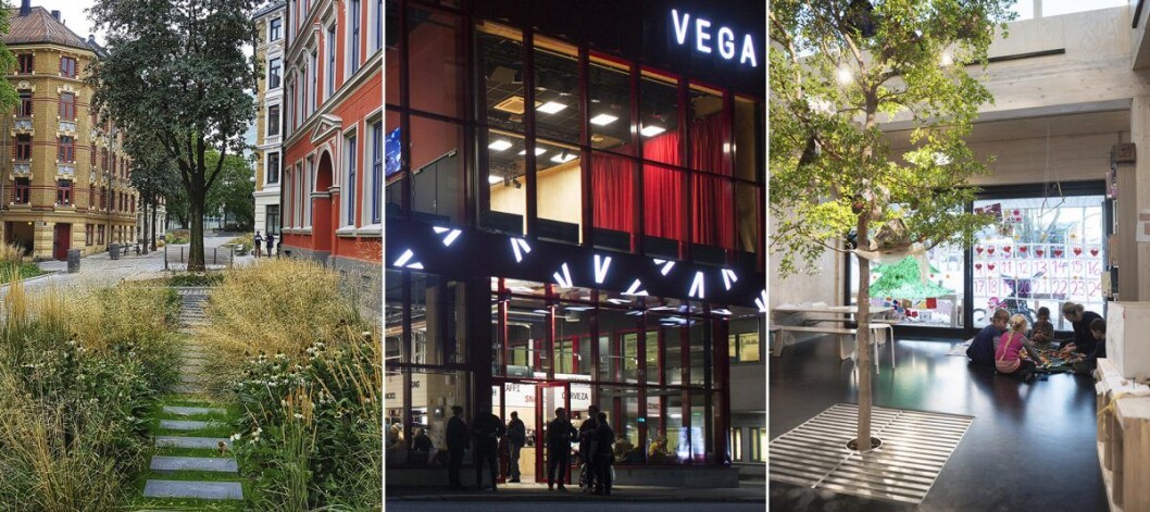 Oslo bys arkitekturpris 2019. En collage av finalistene. Foto: (fra v.) Janicke Ramfjord Egeberg, Åse Holte og Finn Ståle Felberg Oslo bys arkitekturpris 2019. En collage av finalistene. Foto: (fra v.) Janicke Ramfjord Egeberg, Åse Holte og Finn Ståle Felberg