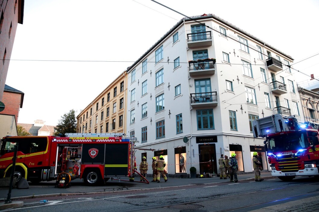 Det brøt ut brann i en bygård i Kirkeveien søndag morgen. Om lag 40 personer ble evakuert. Foto: Håkon Mosvold Larsen / NTB scanpix Det brøt ut brann i en bygård i Kirkeveien søndag morgen. Om lag 40 personer ble evakuert. Foto: Håkon Mosvold Larsen / NTB scanpix