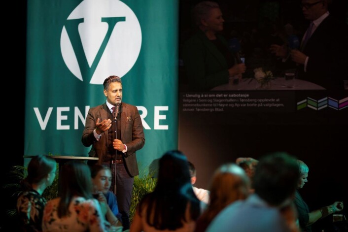 Venstre går tilbake i Oslos bydeler. Her fra valgvaken til partiet. Foto: Olav Helland Venstre går tilbake i Oslos bydeler. Her fra valgvaken til partiet. Foto: Olav Helland
