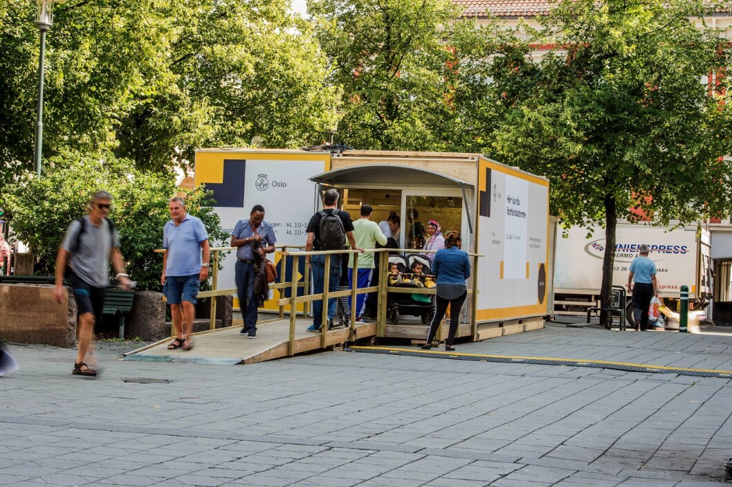 Valgboden på Grønland torg var en av de mest populære i Oslo. Foto: Oslo kommune / Sturlason Valgboden på Grønland torg var en av de mest populære i Oslo. Foto: Oslo kommune / Sturlason