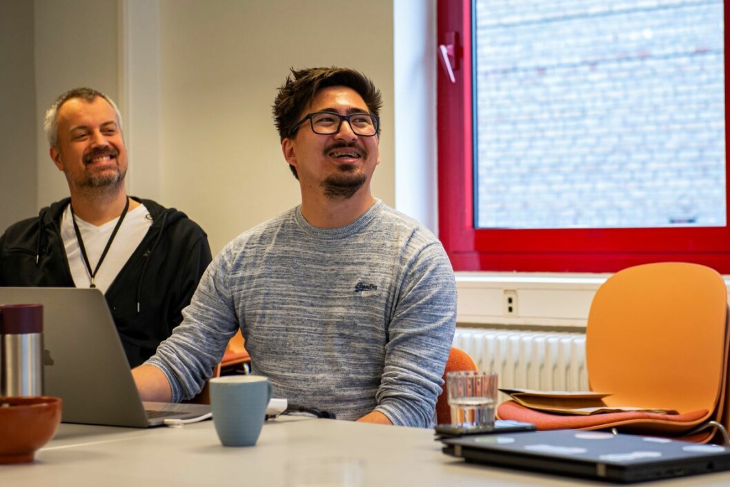 Erlend Schei, leder for Origo Labs i Oslo Origo og UX-designer
Jesper Kiledal, har grunn til å være fornøyde med publikums respons på Bydelsfakta. Foto: Morten Lauveng Jørgensen