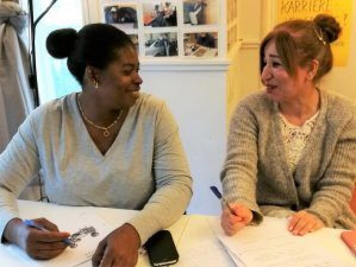 Erisa fra Uganda og Clementina fra Nigeria. Foto: Privat Erisa fra Uganda og Clementina fra Nigeria. Foto: Privat