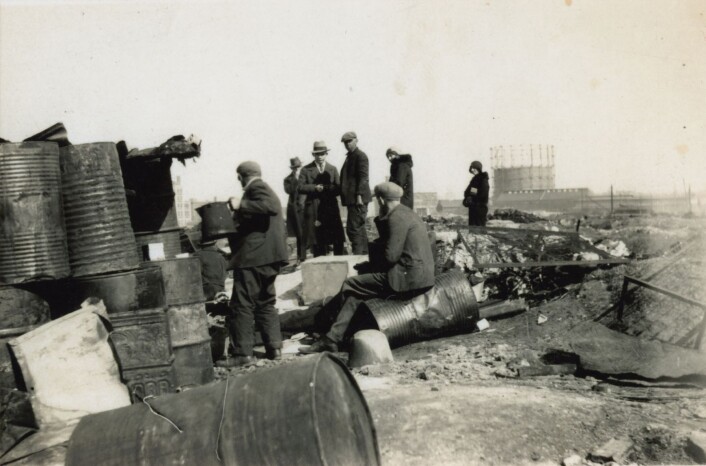 Ørkenen sur hentet sitt navn fra Det gamle testamentet. Dette var baksiden av Little Norway i Brooklyn. Foto: Ukjent / Stiftelsen Bergens Sjøfartsmuseum Ørkenen sur hentet sitt navn fra Det gamle testamentet. Dette var baksiden av Little Norway i Brooklyn. Foto: Ukjent / Stiftelsen Bergens Sjøfartsmuseum