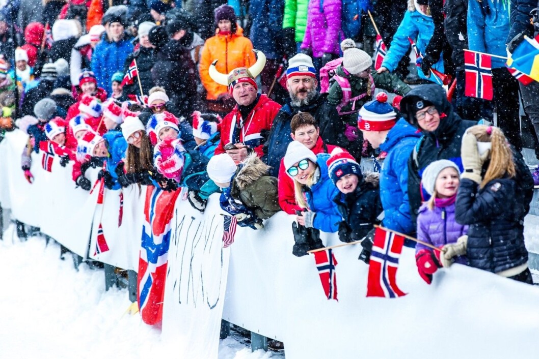 God stemning i Kollen! Foto: Holmenkollen Skifestival God stemning i Kollen! Foto: Holmenkollen Skifestival