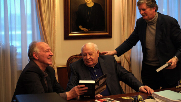 Fra dokumentaren Meeting Gorbachev. Fra dokumentaren Meeting Gorbachev.