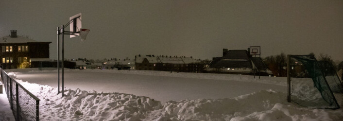 Skøytebanen Idioten i månedskiftet januar/februar. Skøytebanen Idioten i månedskiftet januar/februar.