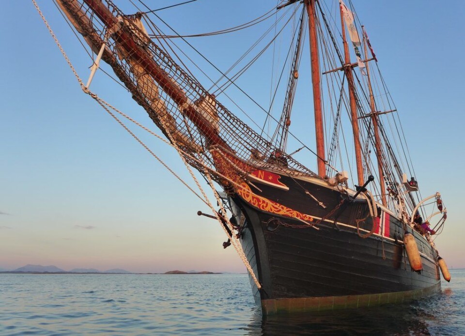 Den vakre skonnerten Svanen til sjøs, sommeren 2018. Foto: Norsk Maritimt Museum