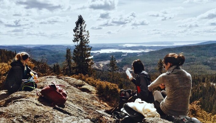 På tur i Maridalens alper På tur i Maridalens alper