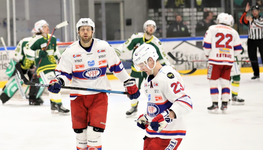 Kalle Ekelund og Mats Trygg mot Manglerud Star i «garasjen». Kalle Ekelund og Mats Trygg mot Manglerud Star i «garasjen».