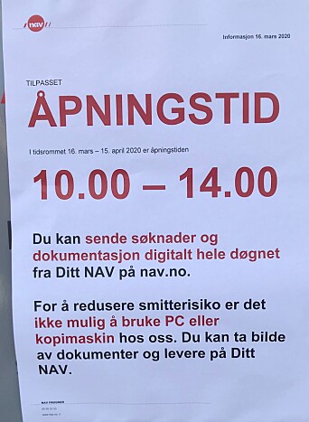 Også i NAV jobber mange av medarbeiderne hjemme. NAV oppfordrer permitterte til å legge igjen CVen på arbeidsplassen.no Også i NAV jobber mange av medarbeiderne hjemme. NAV oppfordrer permitterte til å legge igjen CVen på arbeidsplassen.no