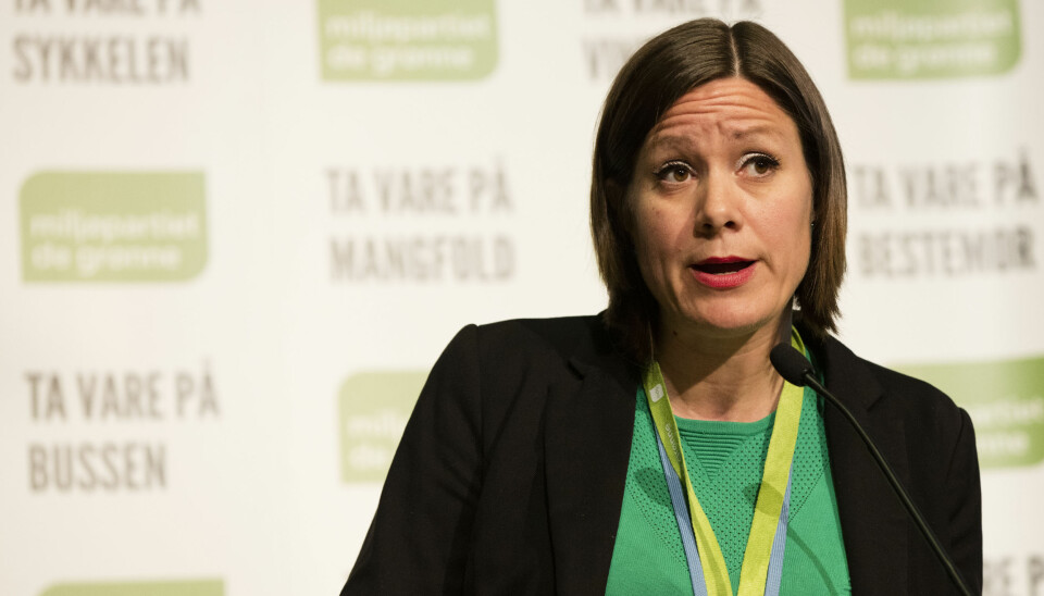 Miljøpartiet De Grønnes landsmøte på Lillehammer 2017. Hanna Marcussen i debatt før votering på MDG-landsmøtet på Scandic Lillehammer Hotel.