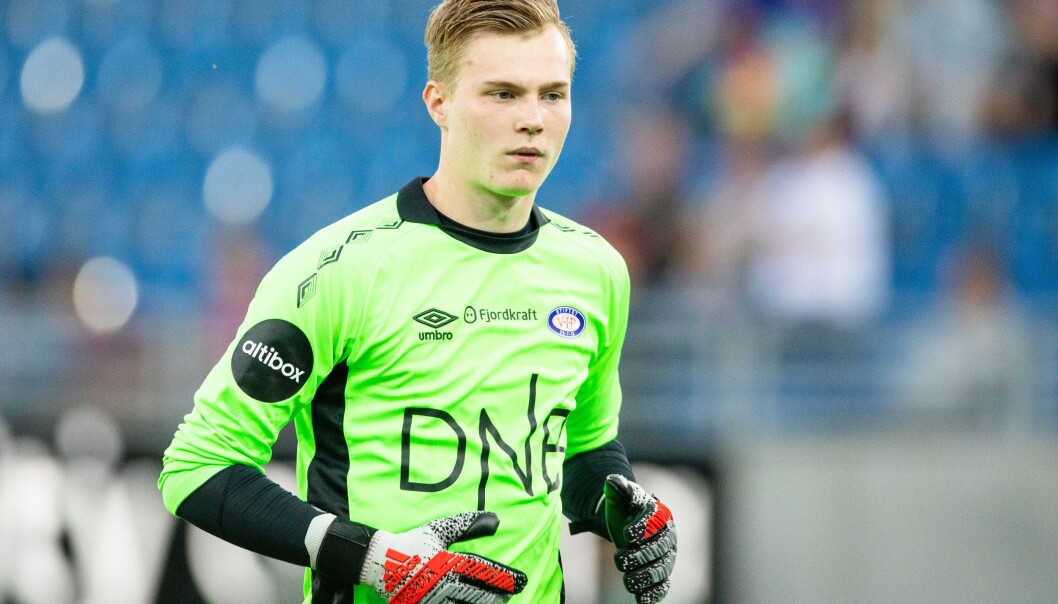 — Vålerenga har alltid vært førsteprioritet, sier keepertalentet Kristoffer Klaesson. — Vålerenga har alltid vært førsteprioritet, sier keepertalentet Kristoffer Klaesson.
