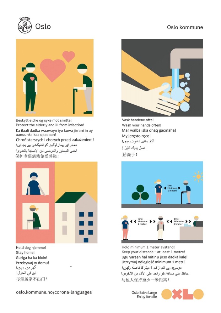 Plakatene er utformet av velferdsetaten. Plakatene er utformet av velferdsetaten.