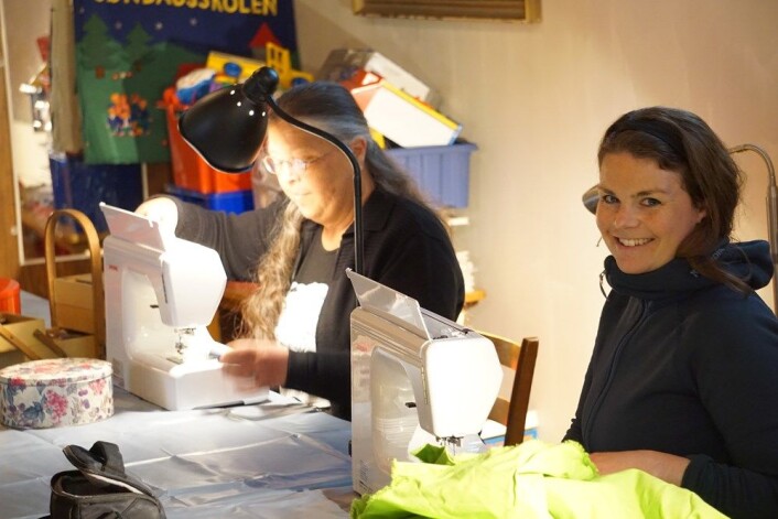Fagerborg menighets syverksted benytter seg blant annet av to symaskiner og annet utstyr kjøpt inn med Grønne midler. Foto: Fagerborg menighet Fagerborg menighets syverksted benytter seg blant annet av to symaskiner og annet utstyr kjøpt inn med Grønne midler. Foto: Fagerborg menighet