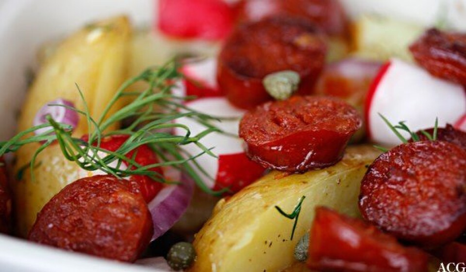 Chorizo og potet. Foto: Tore Andvig
