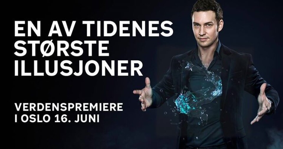 Illusjonisten Alexx Alexxander skaper magi med vann på Havnelangs.
