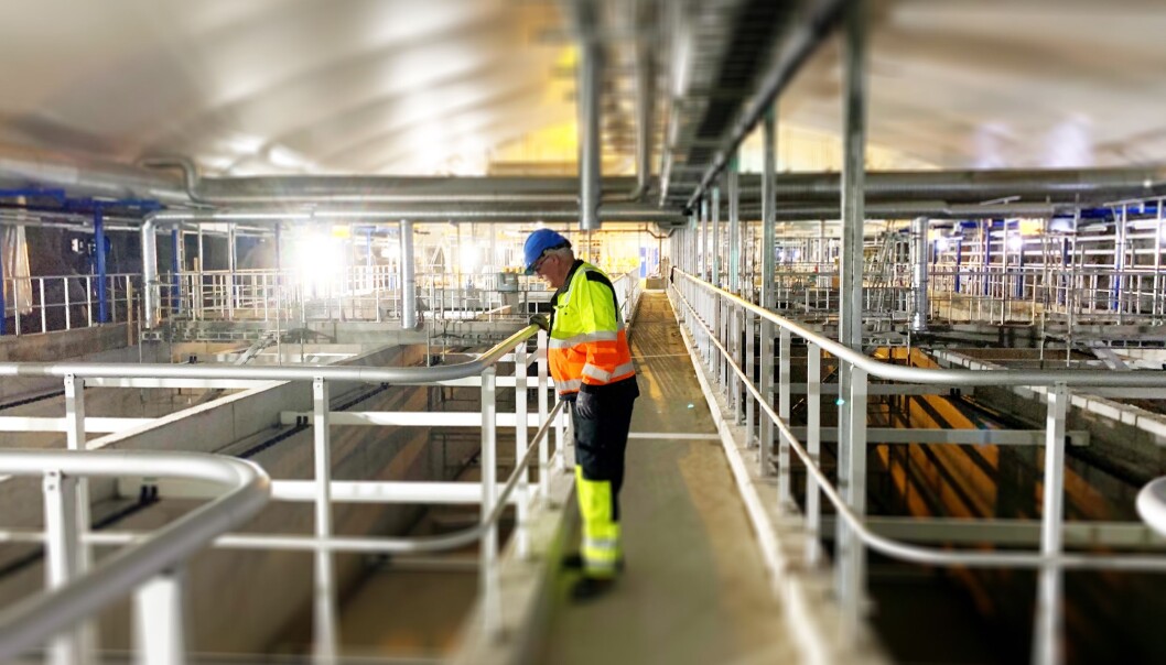 Vann- og avløpsetaten ser at det er mer avfall enn vanlig i avfallsrørene. Det betyr at de må rykke ut på unødvendige oppdrag. Her ved Bekkelaget renseanlegg. Vann- og avløpsetaten ser at det er mer avfall enn vanlig i avfallsrørene. Det betyr at de må rykke ut på unødvendige oppdrag. Her ved Bekkelaget renseanlegg.