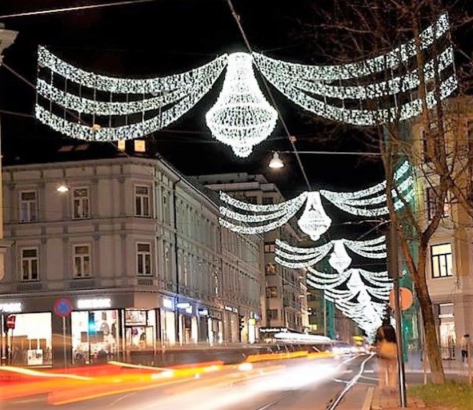 Hvert år bidrar julelysene til den koselige julestemningen i Bogstadveien.