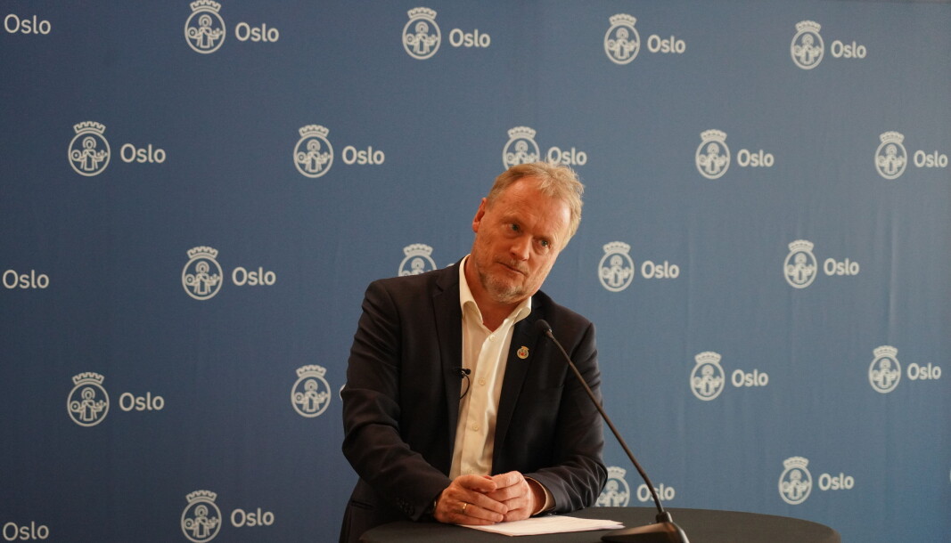 Byrådsleder Raymond Johansen på pressekonferanse om koronasituasjonen. Byrådsleder Raymond Johansen på pressekonferanse om koronasituasjonen.