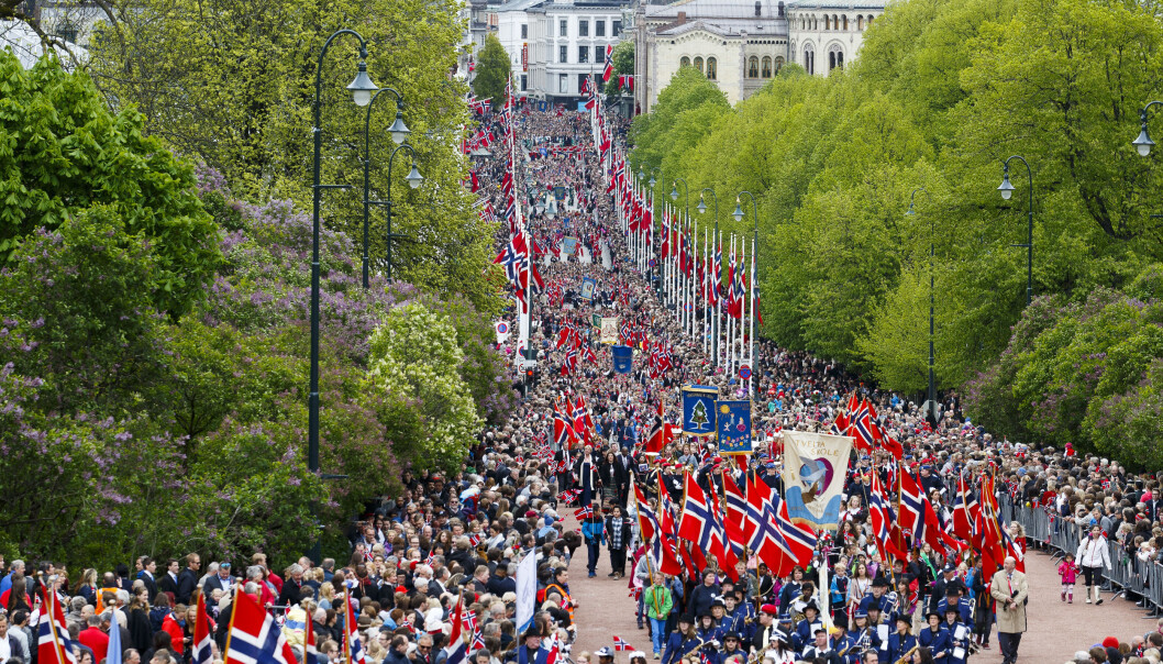Slik blir ikke 17. mai-toget langs Karl Johan seende ut i år. Slik blir ikke 17. mai-toget langs Karl Johan seende ut i år.