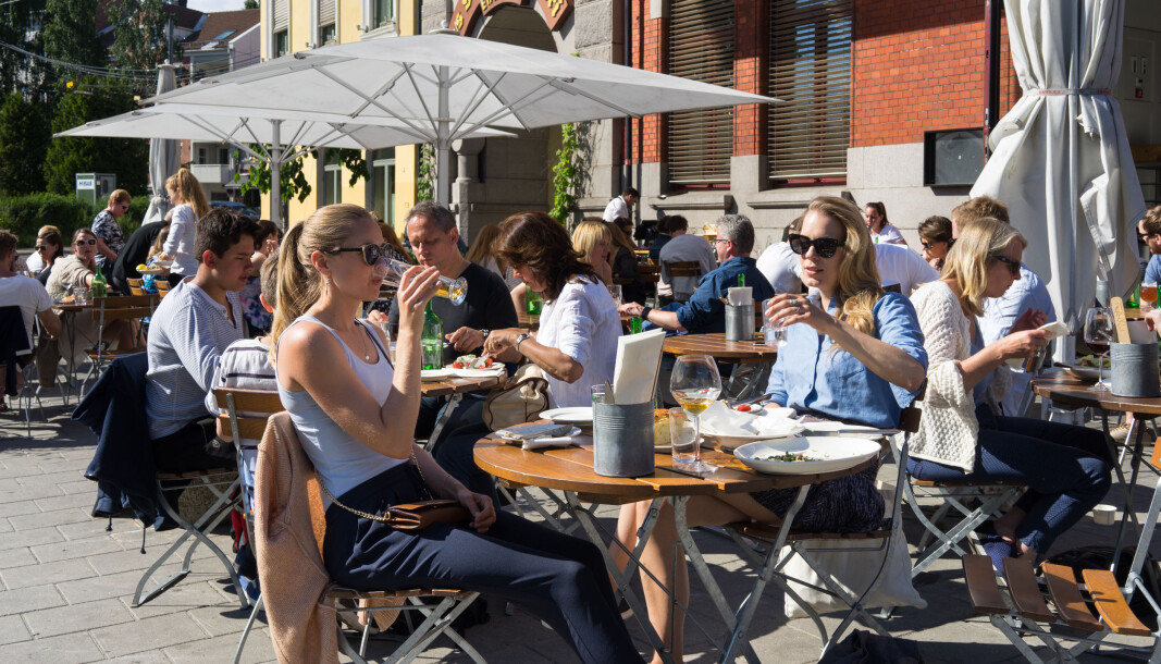 Uteserveringen på Trattoria Popolare ved Schous plass kan bli populær i sommer. Uteserveringen på Trattoria Popolare ved Schous plass kan bli populær i sommer.