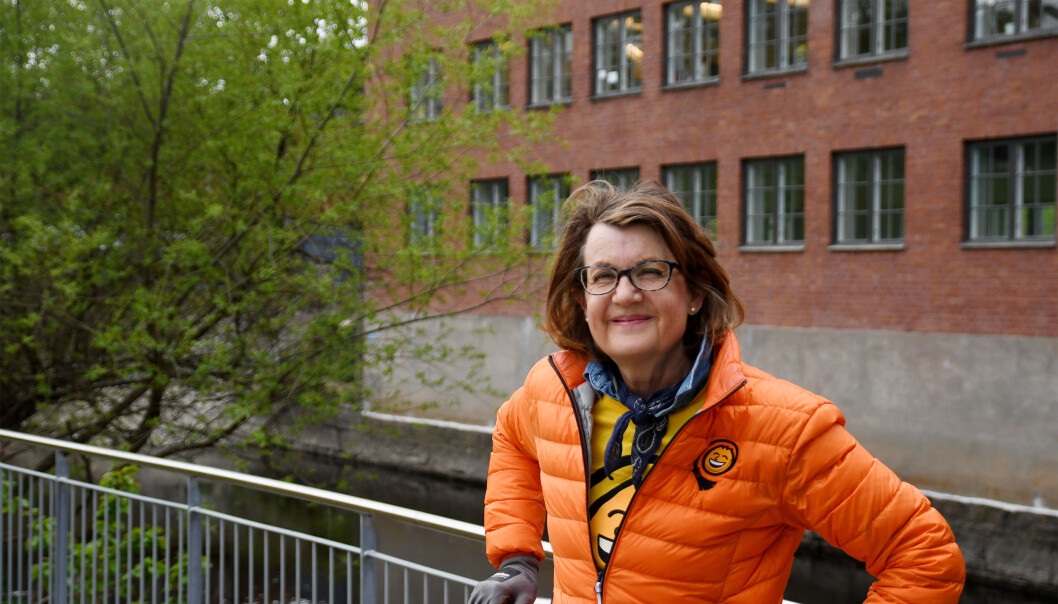 Ruskengeneral Jenny Krohn ved Akerselva. Ruskengeneral Jenny Krohn ved Akerselva.