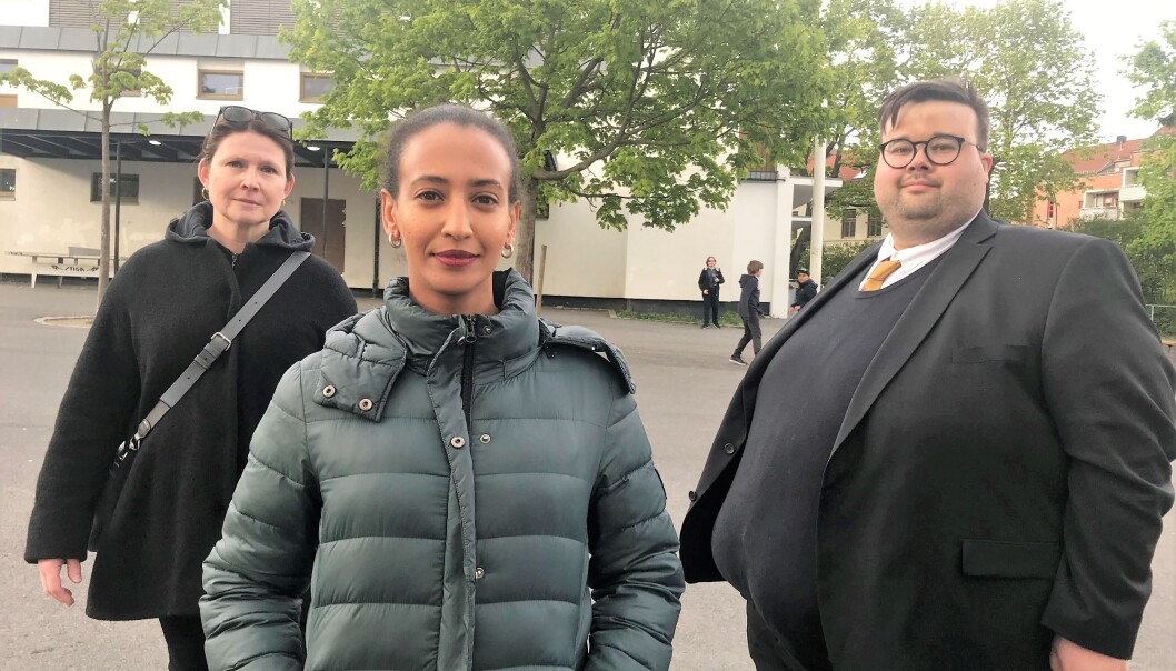 Gry Bruland Larsen, Almaz Asfaha og Jørgen Foss reagerer sterkt på Rødts kritikk av ungdomstiltakene i bydel Sagene. Gry Bruland Larsen, Almaz Asfaha og Jørgen Foss reagerer sterkt på Rødts kritikk av ungdomstiltakene i bydel Sagene.