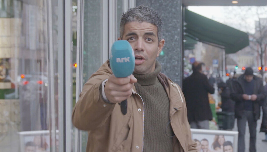 Svart Humors Yousef Hadaoui har fått mang en seer til å knekke sammen av latter etter intervjuer gjort med oslofolk på Grønland. Svart Humors Yousef Hadaoui har fått mang en seer til å knekke sammen av latter etter intervjuer gjort med oslofolk på Grønland.