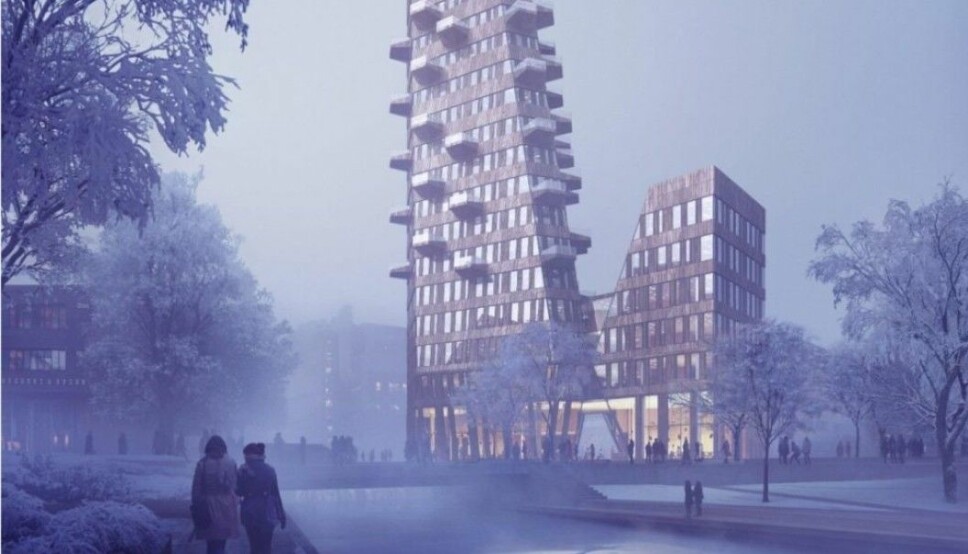 Avantors Snøhetta-tegnede høyhus med 18 etasjer er planlagt bygget på en kulvert over Akerselva.