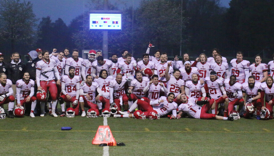 Oslo vikings fra en kamp mot Vålerenga Trolls i forrige sesong. Vikings vant 31-0. Oslo vikings fra en kamp mot Vålerenga Trolls i forrige sesong. Vikings vant 31-0.