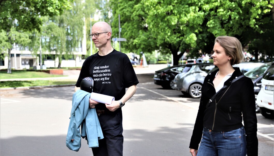 Tore Wilken Nitter Walaker og Julianne Ferskaug utfordrer byrådet til raskt å gå inn for en aktivitetspark. Tore Wilken Nitter Walaker og Julianne Ferskaug utfordrer byrådet til raskt å gå inn for en aktivitetspark.