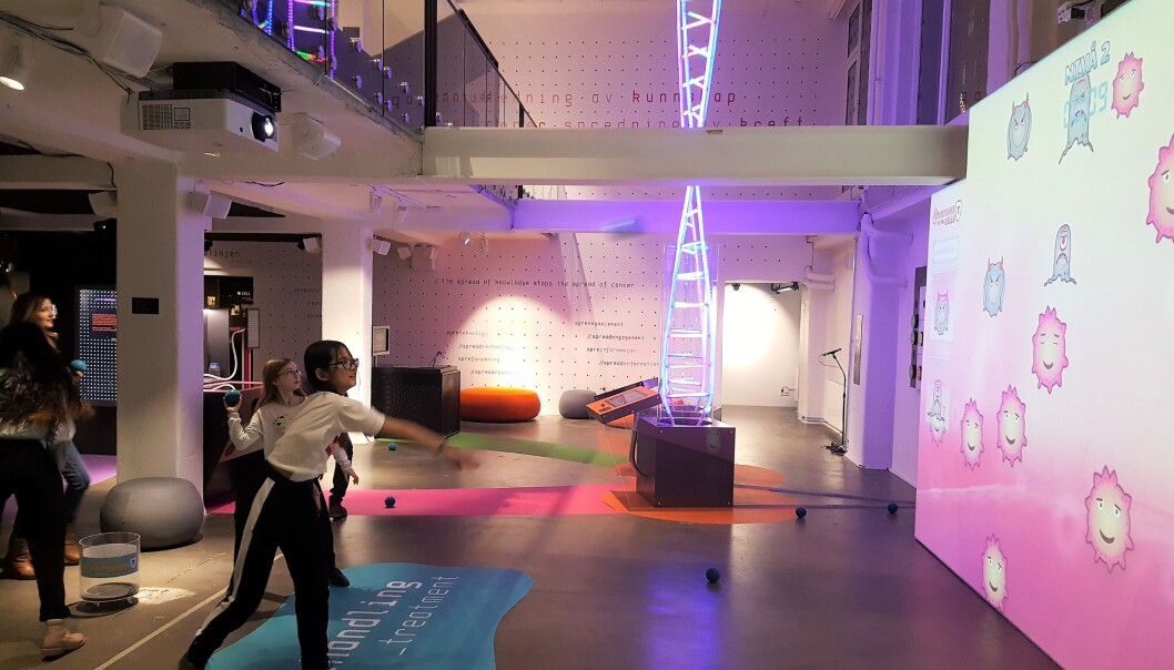 Den aller morsomste (og populære!) aktiviteten på Kreftforeningens Vitensenter er kanskje Guardians of the Cells. Den aller morsomste (og populære!) aktiviteten på Kreftforeningens Vitensenter er kanskje Guardians of the Cells.