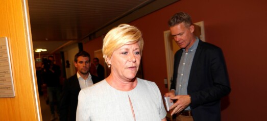 Fylkesleder i Oslo Frp åpner for å vrake Siv Jensen fra toppen av stortingslista ved valget neste høst