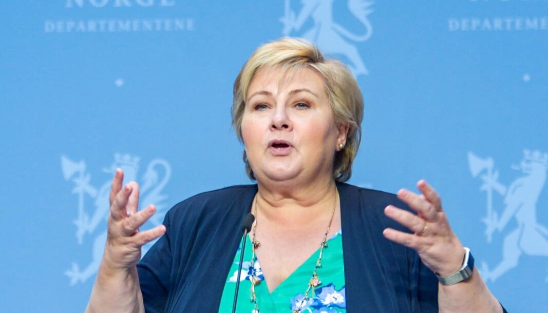 — Alle må ta smittevern på alvor, sier statsminister Erna Solberg. — Alle må ta smittevern på alvor, sier statsminister Erna Solberg.